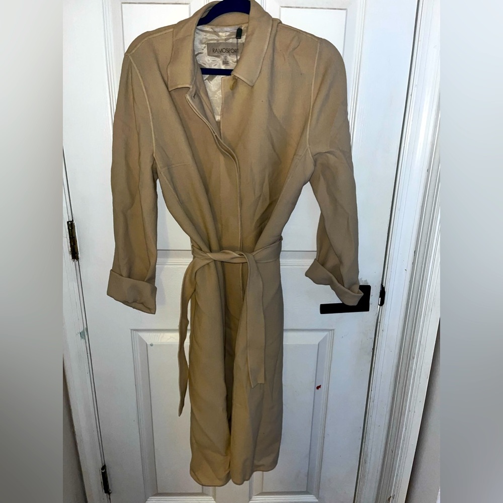Ramosport tan khaki trenchcoat jacket
